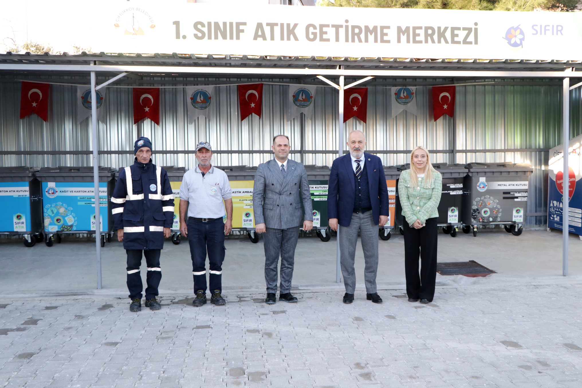 ATIK GETİRME MERKEZİ ÇİFTLİKKÖY’DE HİZMETE GİRDİ