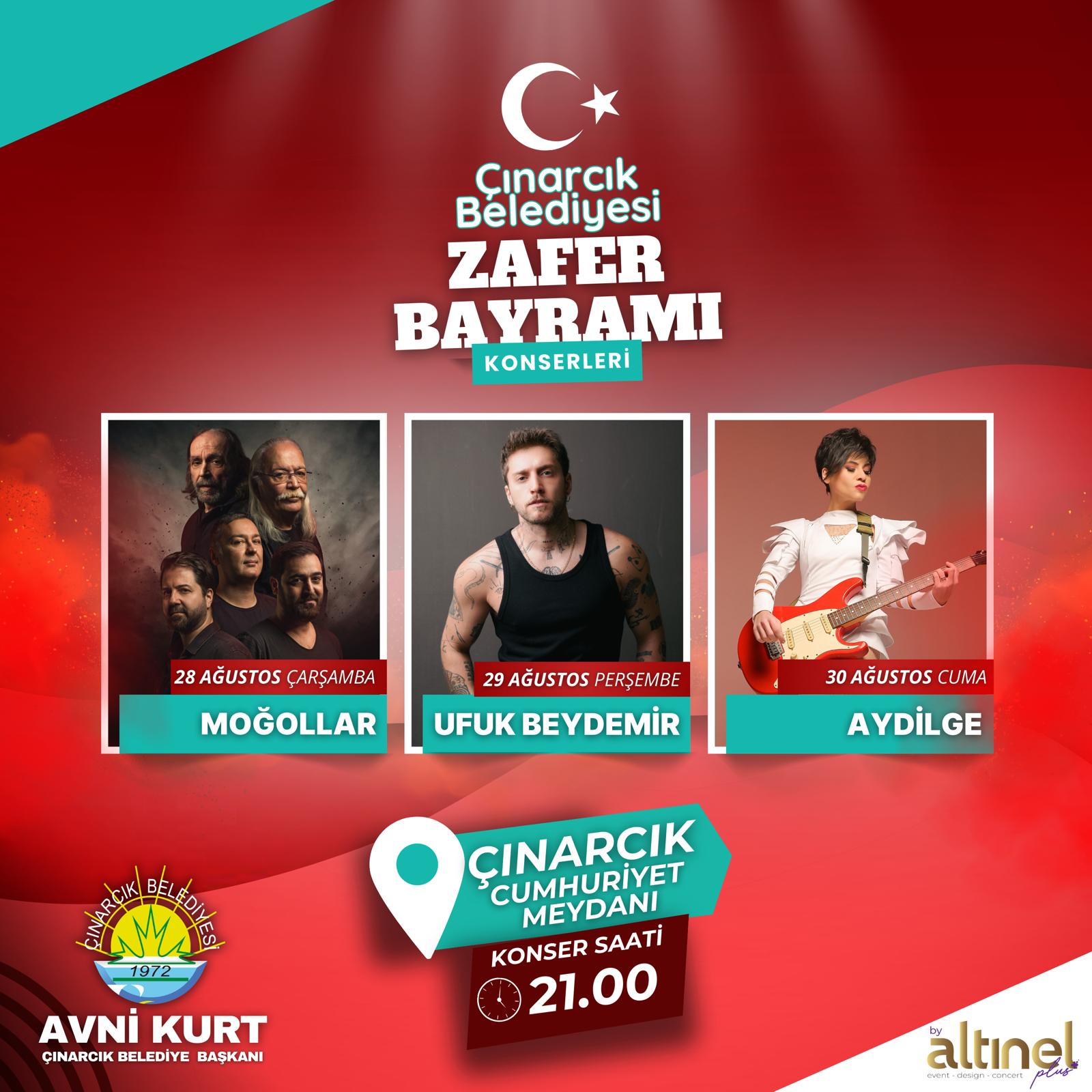 ÇINARCIKLILAR ZAFER BAYRAMI’NI KONSERLERLE KUTLAYACAK