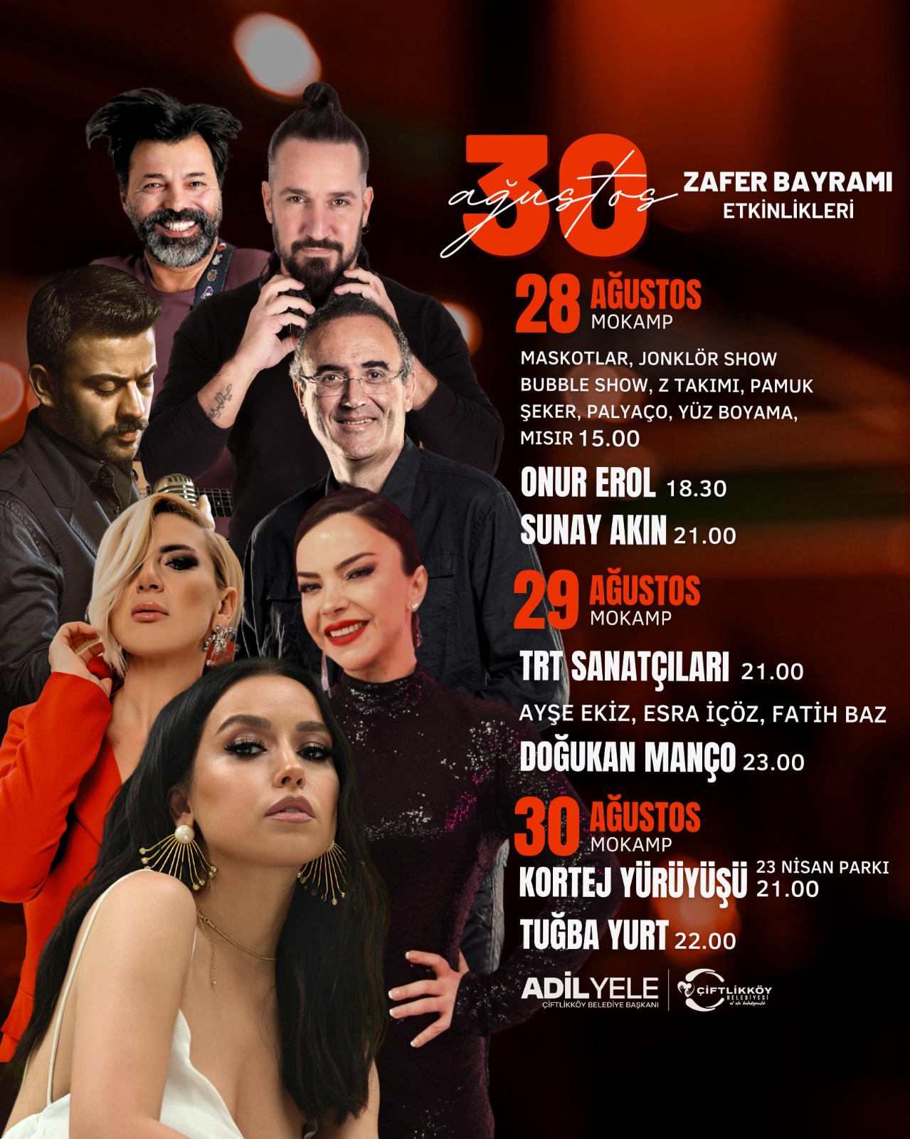 ÇİFTLİKKÖY ZAFER BAYRAMINI KONSERLERLE KUTLAYACAK