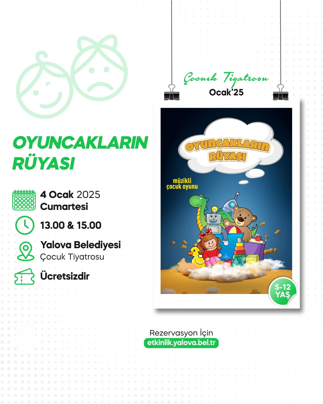 OYUNCAKLARIN RÜYASI ÇOCUKLAR İÇİN SAHNELENECEK