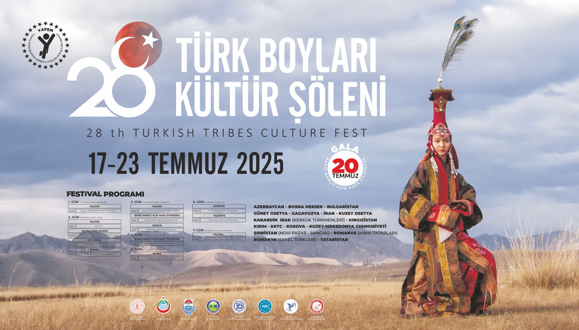 YAFEM 28. Türk Boyları Halk Dansları Şöleni Başlıyor YAFEM 28. Türk Boyları Halk Dansları Şöleni Başlıyor